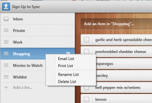 How to print your grocery list in Wunderlist